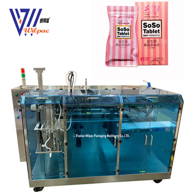 To bag packing machine zip pouch packaging stand up pouch with zipper automatic sealing machine price wilpac