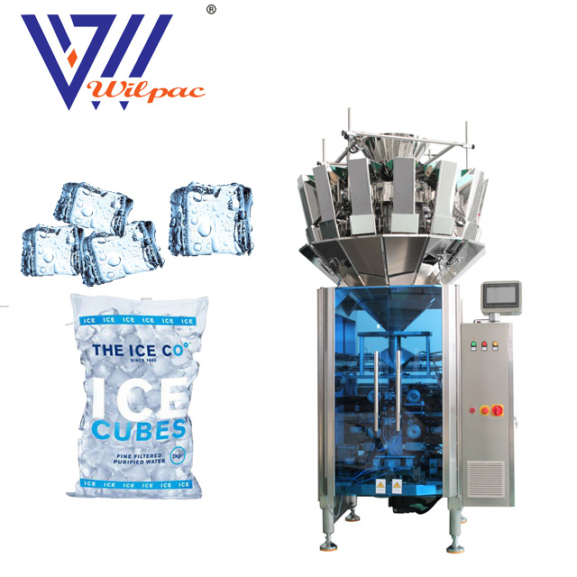 Ice Cubes Multihead Weighing Packing Machine Vertical Granule Packing Machine Crisps Packaging Machine